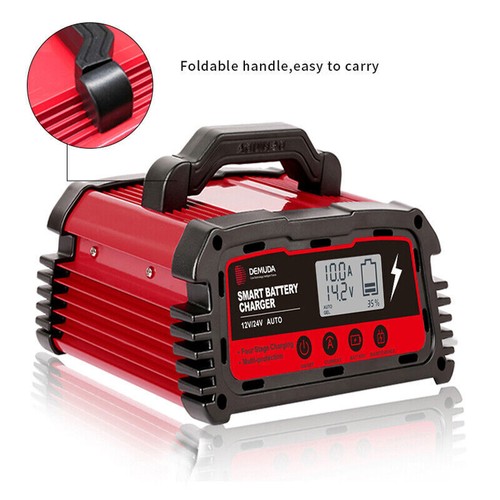 10A 12/24V Car Smart Battery Charger Auto Repair Truck Lead Acid AGM GEL Battery - 第 5/10 張圖片