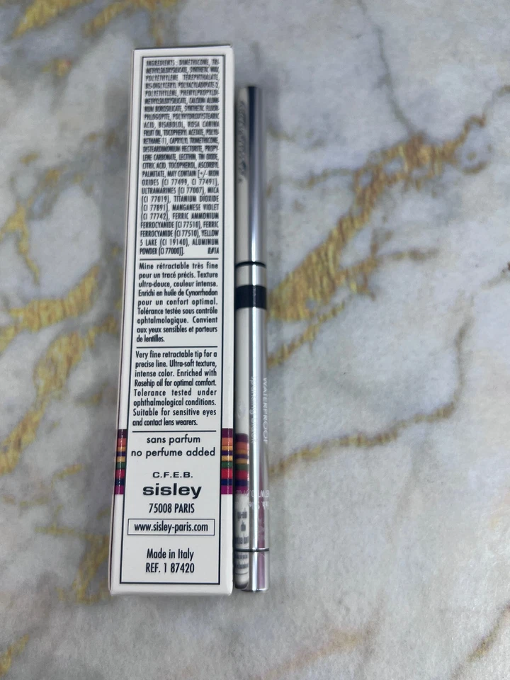 Delineador Sisley Phyto Khol Star impermeable Stylo 1 NEGRO BRILLANTE 0,01 oz Nuevo en caja Foto 4 de 4
