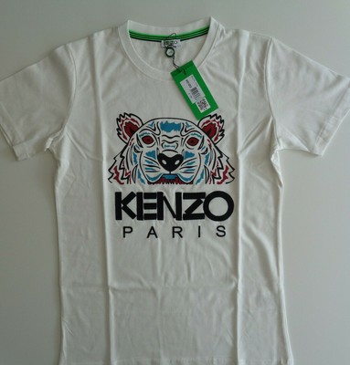 Kenzo Paris Herren Shirt Tiermotiv Creme Weiss Gr M L Xl 2xl Made In France Ebay
