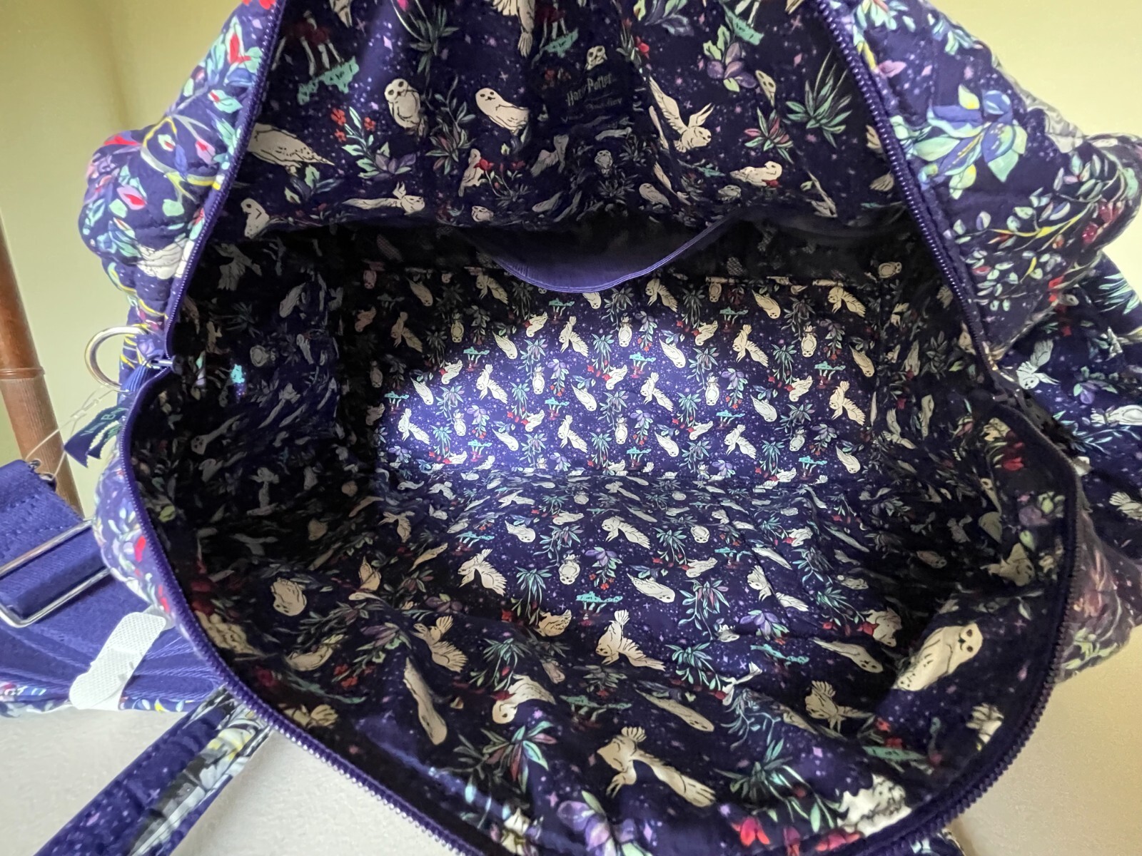 Vera Bradley Harry Potter Large Travel Duffel Bag FORBIDDEN FOREST