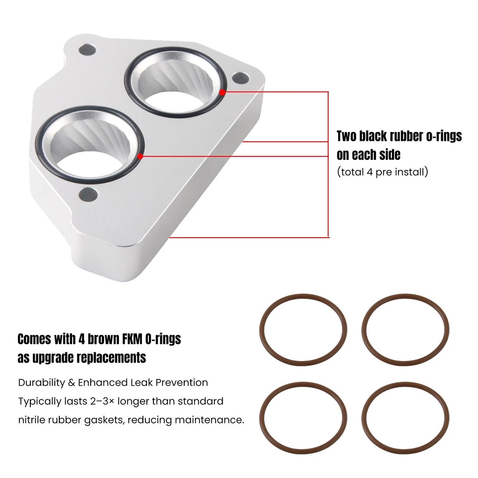 Throttle Body Spacer Kit for GMC C1500 C2500 C3500 4.3L 5.0L 5.7L 1988-1995 Foto 4 de 4