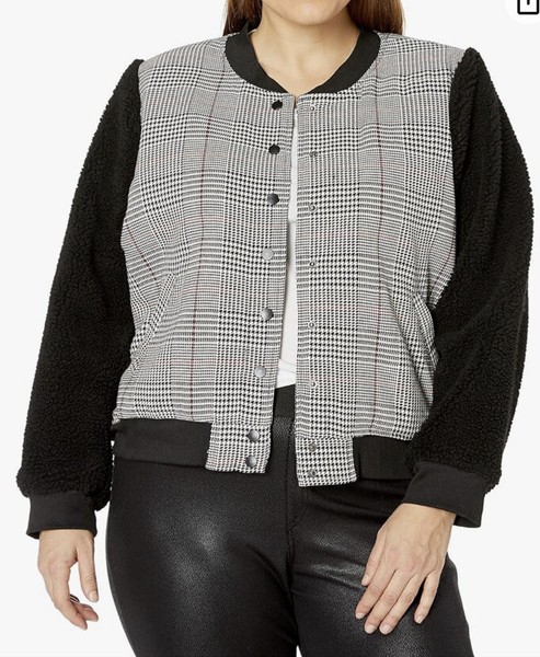 CITY CHIC Women’s Bomber Jacket Has Pockets Plus Size Medium Excellent