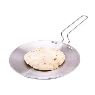 Stainless Steel Tri Ply 26 cm Roti Tawa Griddle Non-Stick Induction  Compatible