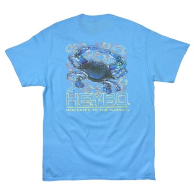Heybo Blue Crab SS Pool Blue T-Shirt CHOOSE YOUR SIZE