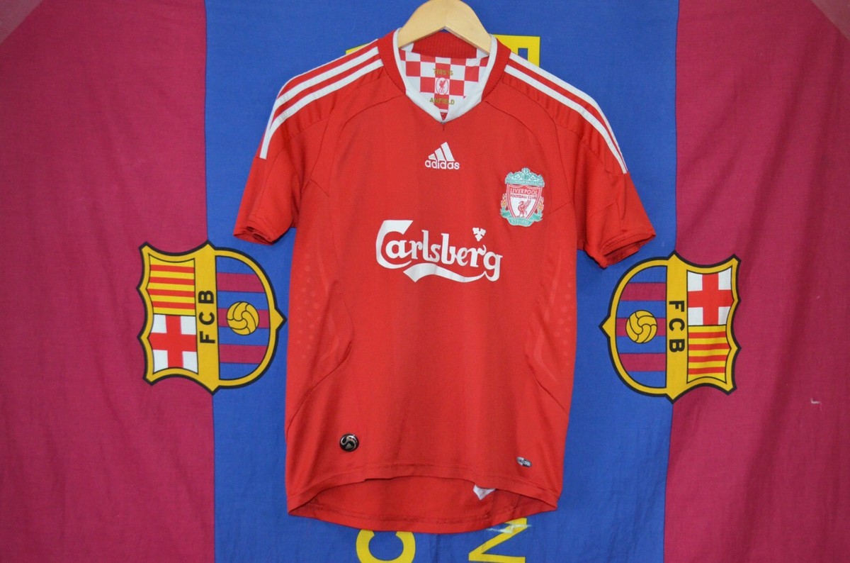 LIVERPOOL 2008/2010 HOME FOOTBALL SHIRT ADIDAS SOOCER JERSEY,BOYS