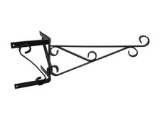 Bracket 38 cm For Hanging Basket Wall Mounted Corner Support Steel Garden Pride