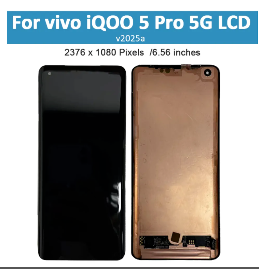 For vivo iQOO 5 Pro 5G LCD Display Touch Screen Digitizer Assembly