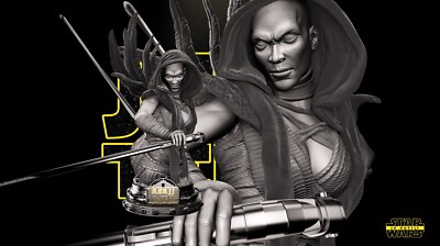 ASAJJ VENTRESS Bust Star Wars Clone Wars Sith Night Sisters Resin Model Kit