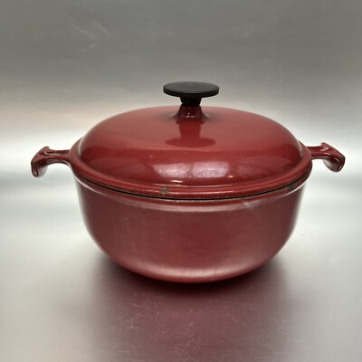 Le Creuset #20 Cast Iron La Mama Enzo Mari Dutch Oven Vintage