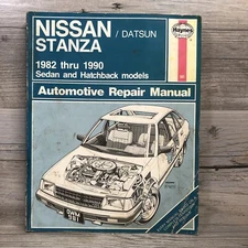 Nissan Datsun Stanza 1982-1990 Sedan And Hatchback Repair Manual #981