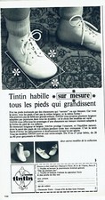 Publicité Advertising 099  1968  chaussures bébé  Tintin