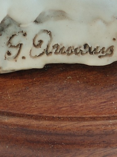 1982 GIUSEPPE G ARMANI FLORENCE 'SPARROW ON SNOW' BIRD FIGURINE - Picture 7 of 9