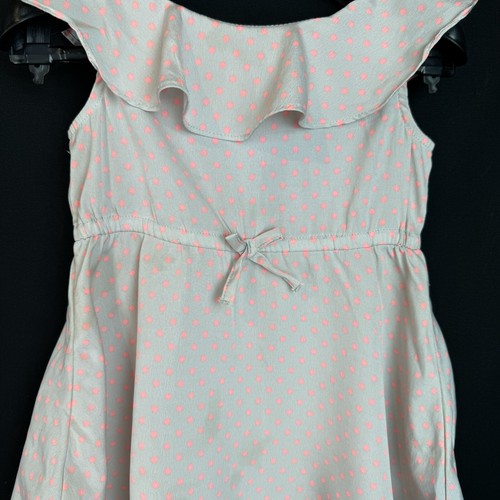 Girls H&M Pink Polka Dot Dress Size 2Y - 100% Polyester, Ruffle Detail - Picture 3 of 12