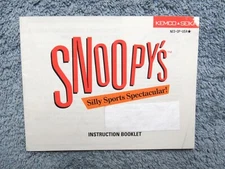 SNOOPY'S NES Instruction Manual - No Game NES Nintendo