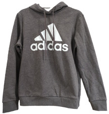 NEW Adidas Hoodie Sweatshirt Womens Size Small Gray Blue T12