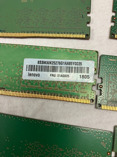 Lot of 6 Samsung 8GB 1Rx8 PC4-2400T-UA2-11 Server RAM M378A1K43CB2-CBC - Picture 5 of 6