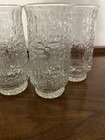 1960’s Crinkle/Bark Clear Glassware Lot of 7 — photo 6