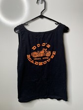 Women’s Docs Roadhouse Black Sleeveless Tank Top Size XL Anvil