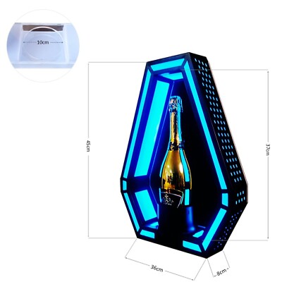 LED Lighted Liquor Bottle Display Shelf, Ace of Spade Champagne
