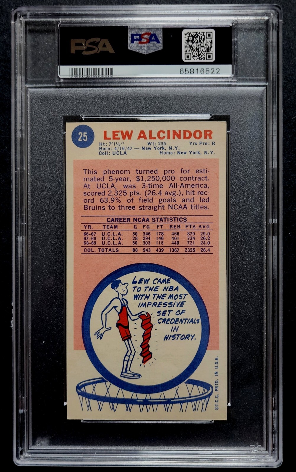 1969-70 Topps Basketball Set (1 - 99) ..  EX+ MT - Lew Alcindor Rookie PSA EX 5 view 2