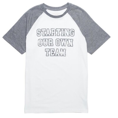 Motherhood Maternity Shirt Starting Our Own Team Short Sleeve Graphic Size 2XL