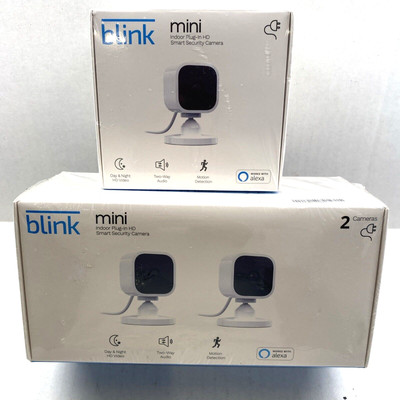 Blink - Mini Indoor 1080p Wireless Security Camera 3 pack White