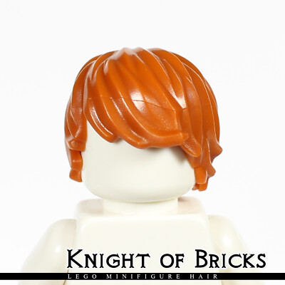 LEGO Minifigure Hair DARK ORANGE 87991 Male Boy Tousled Side Part