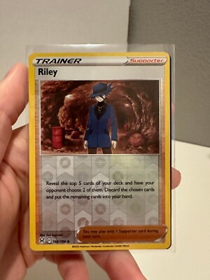 Pokemon Cards Riley 3x Pokemon TCG Riley 166/196 Lost Origin Reverse Holo Uncommon NM 1218 ...