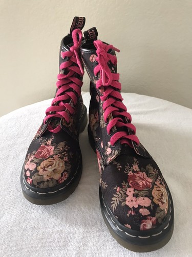 doc martens floral canvas