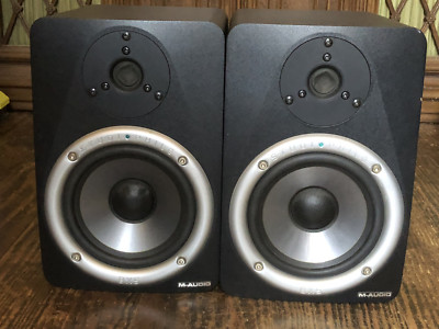 M-Audio Studiophile BX5 Reference Monitor Speakers Pair with Power cables