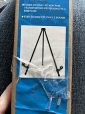 U.S. Office Supply 14" Exhibitor Black Steel Tabletop Instant Display Easel...