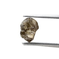 Rough Diamond 1.03tcw Green Brown Mix Sparkling Natural Polygon Shape For Ring