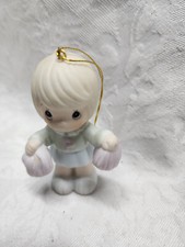 Precious Moments 3.5" Cheerleader Ornament Porcelain Figure Collectible