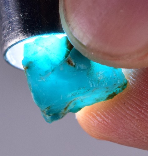 390 carat GEM SILICA CHRYSOCOLLA CHALCEDONY PERU HIGH YIELD ROUGH SB102 - Picture 10 of 16