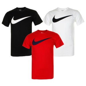 Nike Men's Athletic Wear Short Sleeve Swoosh Graphic Workout Active Gym T-Shirt - Click1Get2 Black Friday