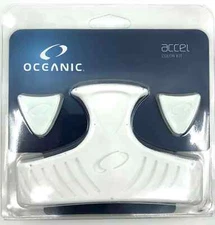 Oceanic / Aeris Accel Replacement Straps Scuba Fin Color Kit WHITE