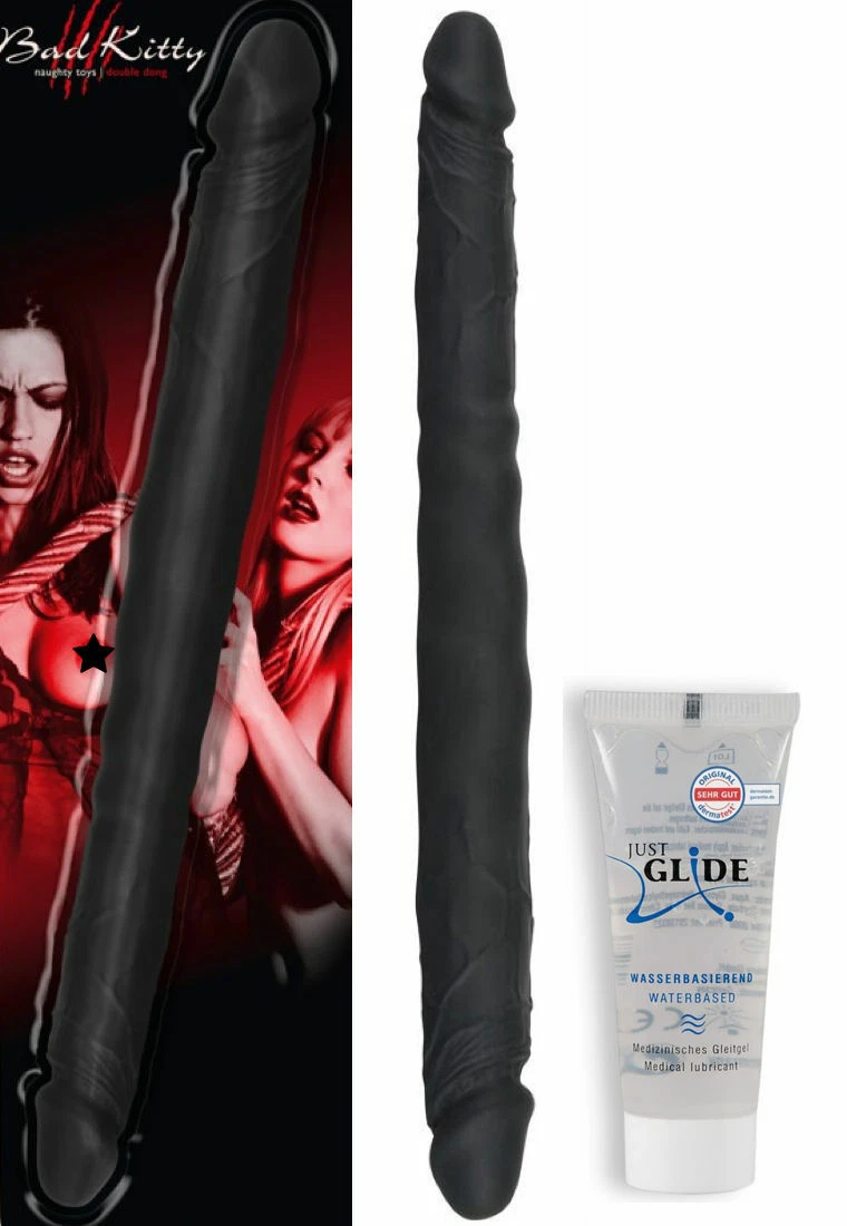 PENE DILDO CONSOLADOR DOBLE REALISTA DE 40CM COLOR NEGRO PAREJAS ANAL O VAGINAL eBay foto imagen