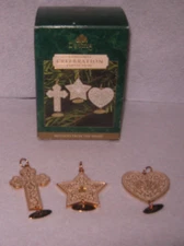 DaySpring Christmas Ornament - Set of 3 - Messages From the Heart -