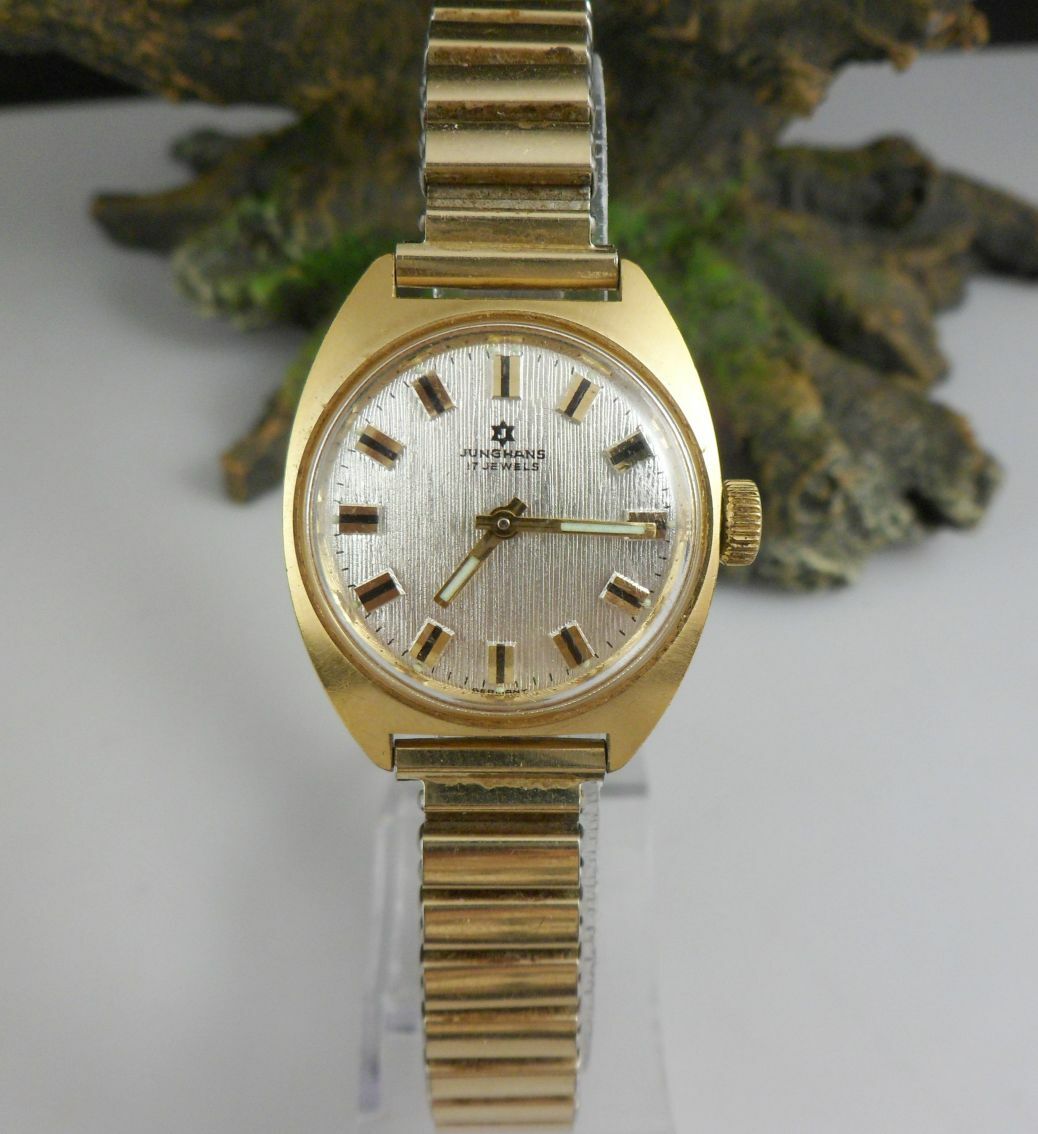 Junghans Damenuhr Handaufzug 17 jewels vergoldet Vintage
