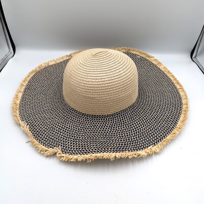 Lulus Paper Straw Sun Hat Beach Resort Floppy Vacation Hat OS