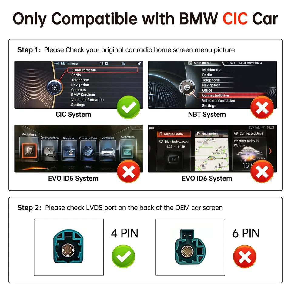 Für BMW Z4 E89 CIC Wireless CarPlay Android Auto Interface Mirror Link Retrofit - Bild 2 von 4