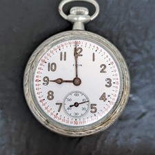 Elgin Gr. 387 17j 16s 1942 WWII Pocket Watch Rare Vintage PARTS REPAIR ONLY