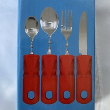 Carex Adaptive Built Up Utensils, Silverware for Parkinson’s, Injury Recovery