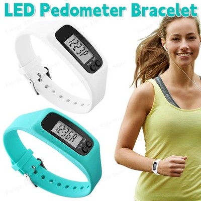 Waterproof Step Counter Watch Fitness Tracker Watch Calorie Distance Pedometer