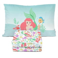 Disney The Little Mermaid Twin Sheet Set - 3 Piece Kids Bedding Set Includes ...