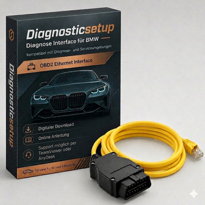 BMW ENET OBD Kabel für ISTA+ E-Sys F G I Serie Diagnose Ethernet OBD2