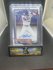 2024 1st Bowman Chrome Carson Benge Auto! New York Mets CPA-CS Prospect Rookie