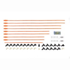 Taylor Cable Spark Plug Wire Set 78355 Spiro Pro 8mm Orange Straight Universal