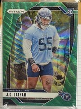 J.C. Latham 2024 Panini Prizm #334 Rookie Tennessee Titans Green Wave RC