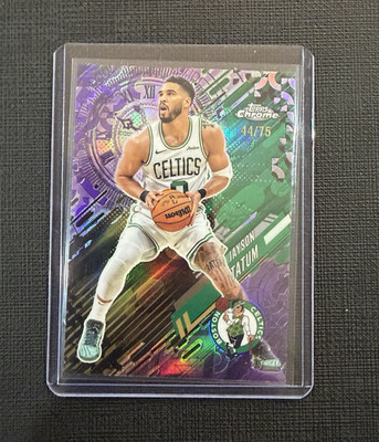 Topps 2024-25 Topps Chrome Jayson Tatum Go Time GT-3 Celtics #/75